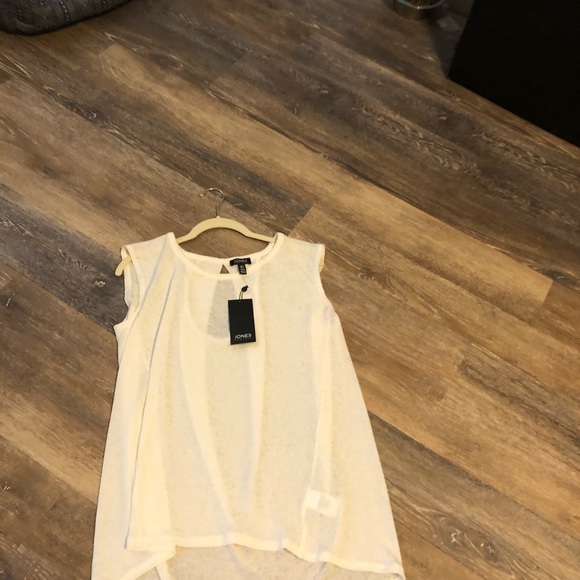 New York Jones top sleeveless size large pretty - Picture 1 of 3